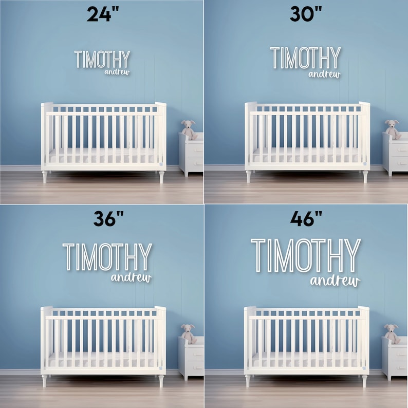 Letrero de madera para guardería / Letrero de madera para bebé / Letras de madera para guardería / Letrero de madera personalizado imagen 8
