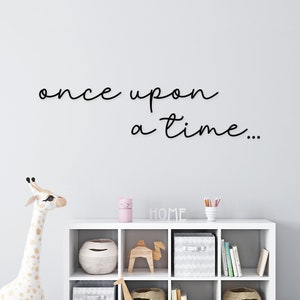 Once Upon A Time Nursery Letters | Playroom Wall Decor | Kids Bedroom Wall Words | Custom Wood Lettering