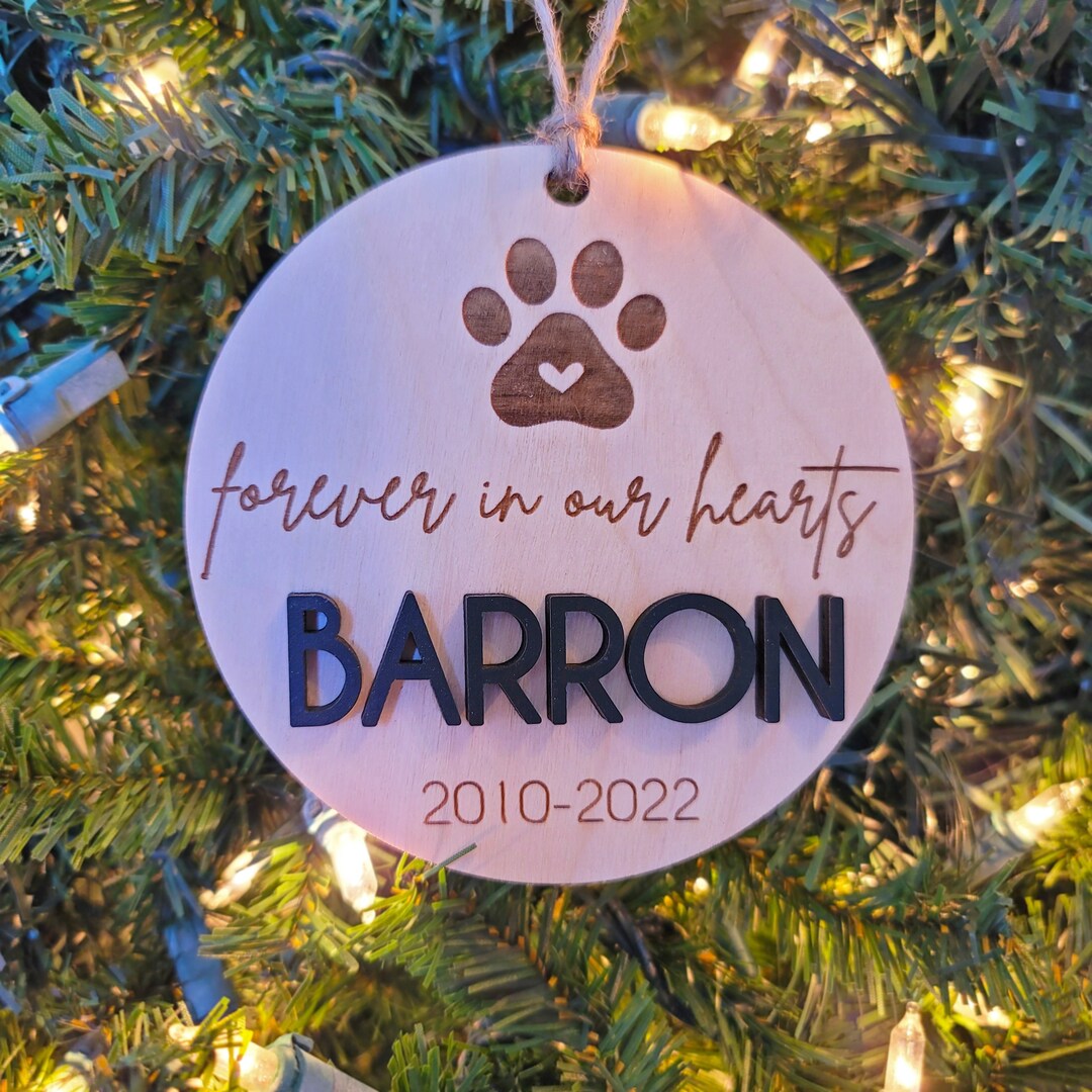 Custom Pet Memorial Ornament Dog Ornament Pet Memorial With Name and