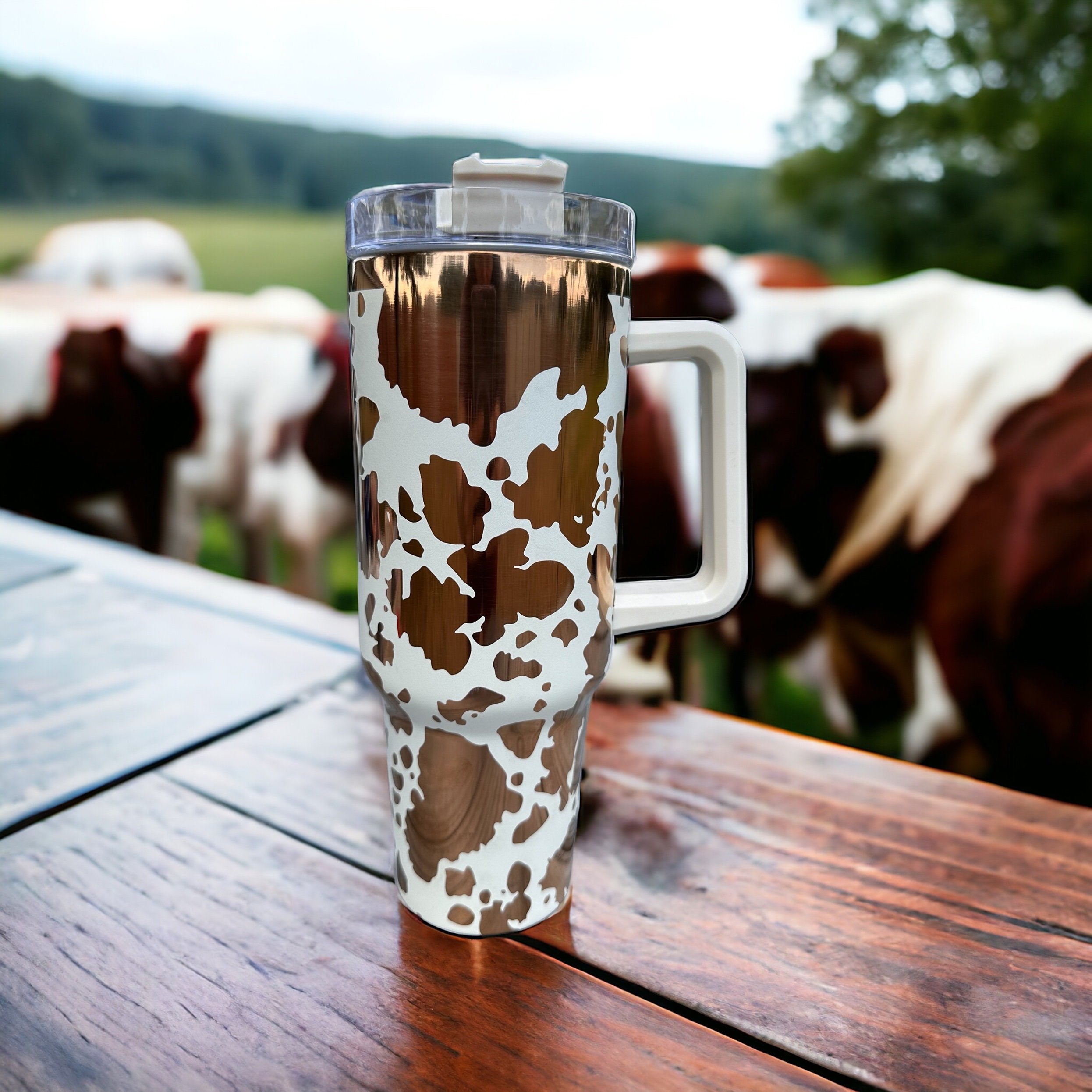 40oz Cow Tumbler - Etsy