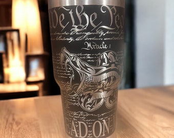 30oz We The People Tumbler - Laser Engraved