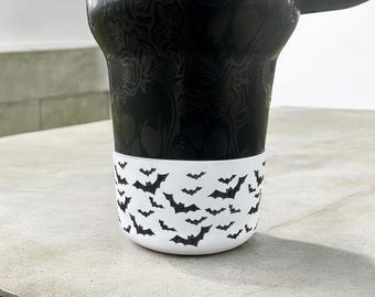 Bats Silicone Tumbler Boot - Laser Engraved