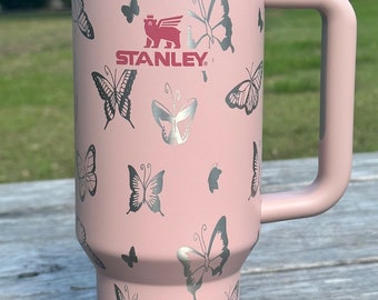 Butterflies Custom Stanley Adventure Quencher 40 oz tumbler – Etch and Ember