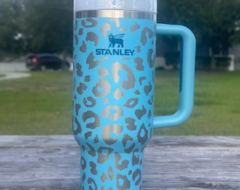 40 oz Tumbler Leopard Engraved