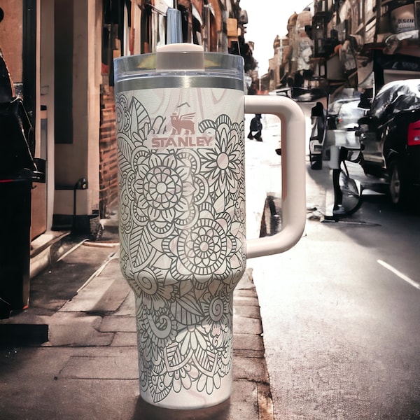 Mandala Engraved Tumbler - Stanley and Umbranded - 40oz