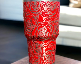 30oz Roses Tumbler