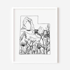 Digital Download: Utah Art, Utah Print, Utah Art Print, Utah Wall Art, Utah Gift