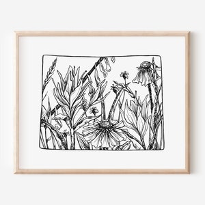 Wyoming Art, Wyoming Print, Wyoming Art Print, Wyoming Wall Art, Wyoming Gift