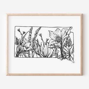 South Dakota Art, South Dakota Print, South Dakota Art Print, South Dakota Wall Art, South Dakota Gift