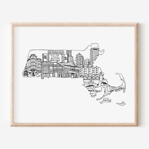 Boston Art, Boston Print, Boston Art Print, Boston Wall Art, Massachusetts Art, Massachusetts Print, Massachusetts Wall Art