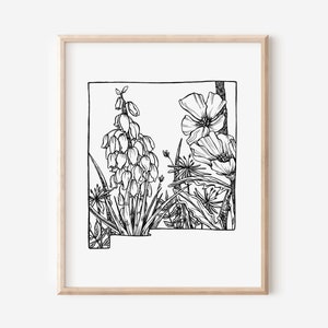 New Mexico Art, New Mexico Print, New Mexico Art Print, New Mexico Wall Art, New Mexico Gift