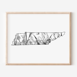 Tennessee Art, Tennessee Print, Tennessee Art Print, Tennessee Wall Art, Tennessee Gift