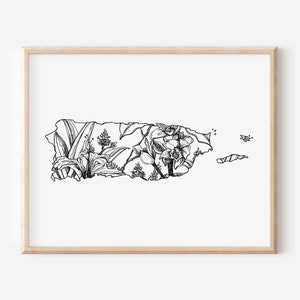 Puerto Rico Art, Puerto Rico Print, Puerto Rico Art Print, Puerto Rico Wall Art, Puerto Rico Gift