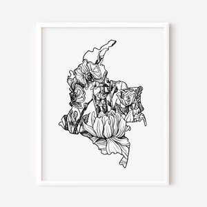 Digital Download: Colombia Art, Colombia Print, Colombia Art Print, Colombia Wall Art, Colombia Gift