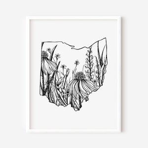 Digital Download: Ohio Art, Ohio Print, Ohio Art Print, Ohio Wall Art, Ohio Gift