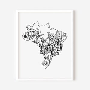 Digital Download: Brazil Art, Brazil Print, Brazil Art Print, Brazil Wall Art, Brazil Gift