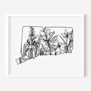 Digital Download: Connecticut Art, Connecticut Print, Connecticut Art Print, Connecticut Wall Art, Connecticut Gift