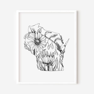 Digital Download: Wisconsin Art, Wisconsin Print, Wisconsin Art Print, Wisconsin Wall Art, Wisconsin Gift