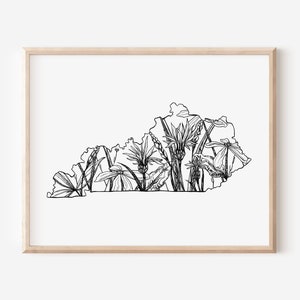 Kentucky Art, Kentucky Print, Kentucky Art Print, Kentucky Wall Art, Kentucky Gift
