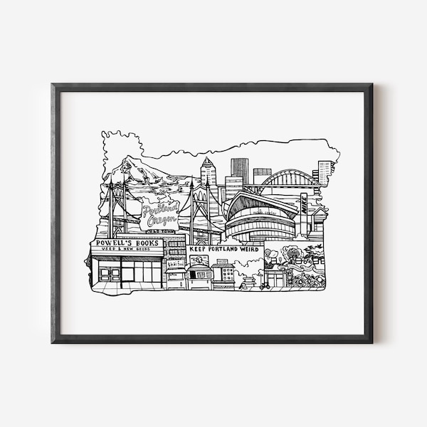 Portland, Oregon Art Print
