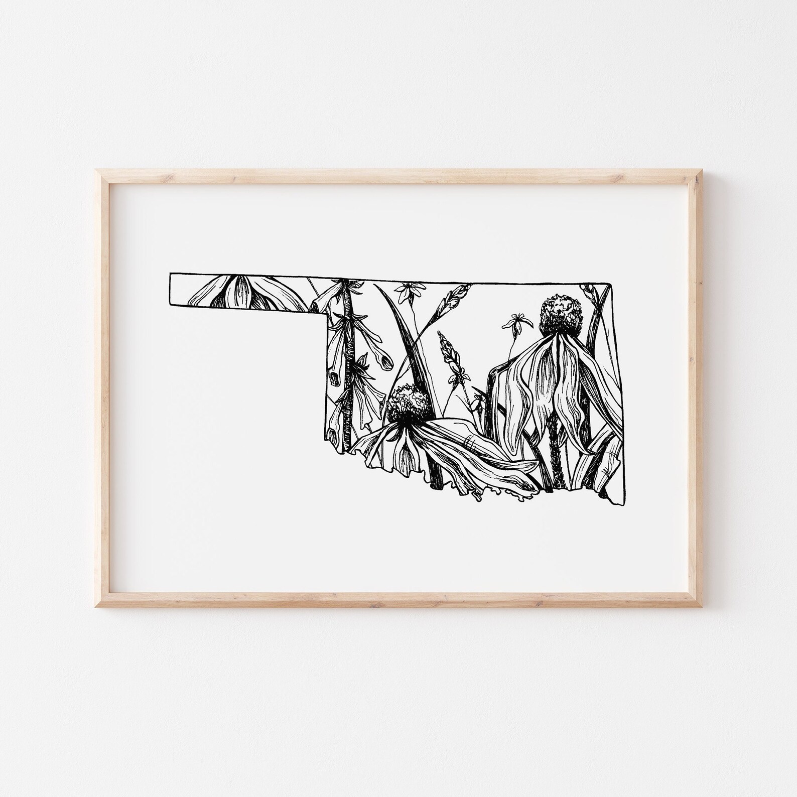 Oklahoma Art Oklahoma Print Oklahoma Art Print Oklahoma Etsy