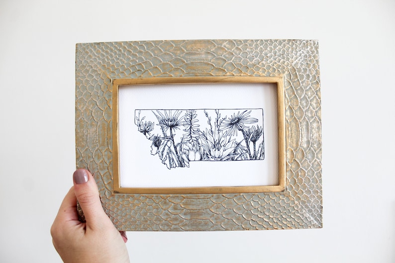 Montana Art Montana Print Montana Art Print Montana Wall Etsy