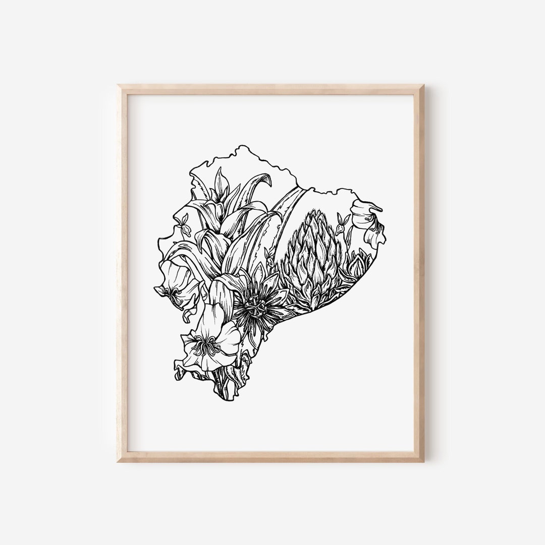 Ecuador Art Ecuador Print Ecuador Art Print Ecuador Wall - Etsy