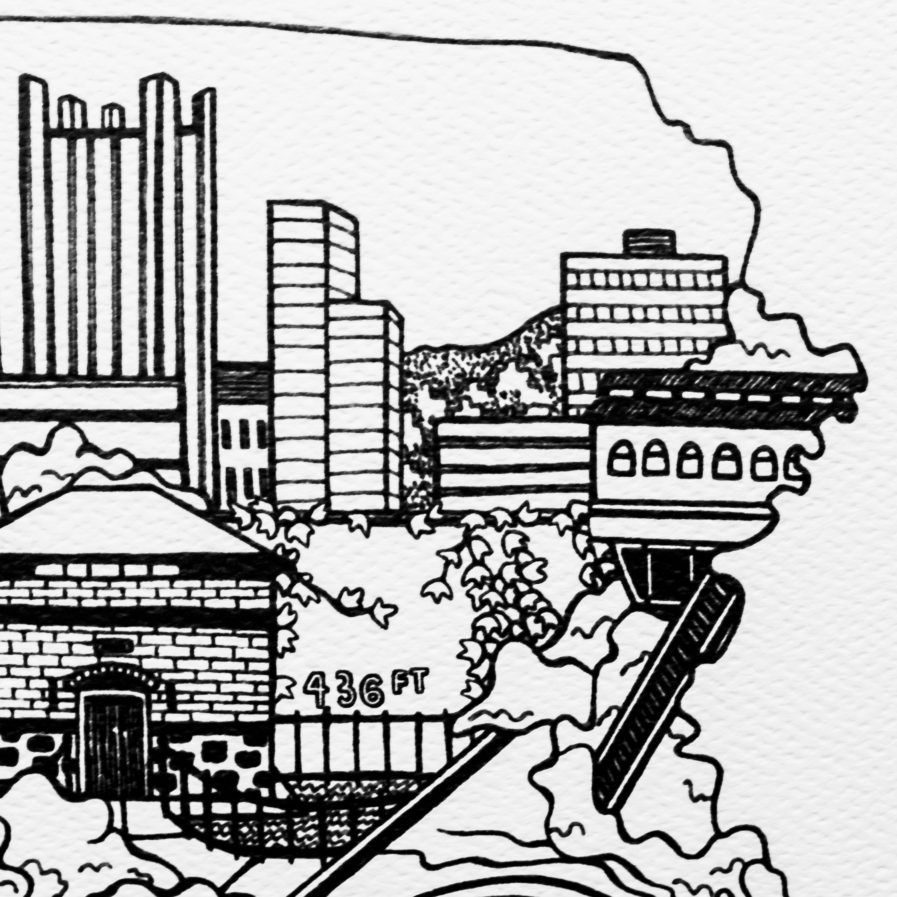 Pittsburgh Art Pittsburgh Print Pittsburgh Art Print Etsy