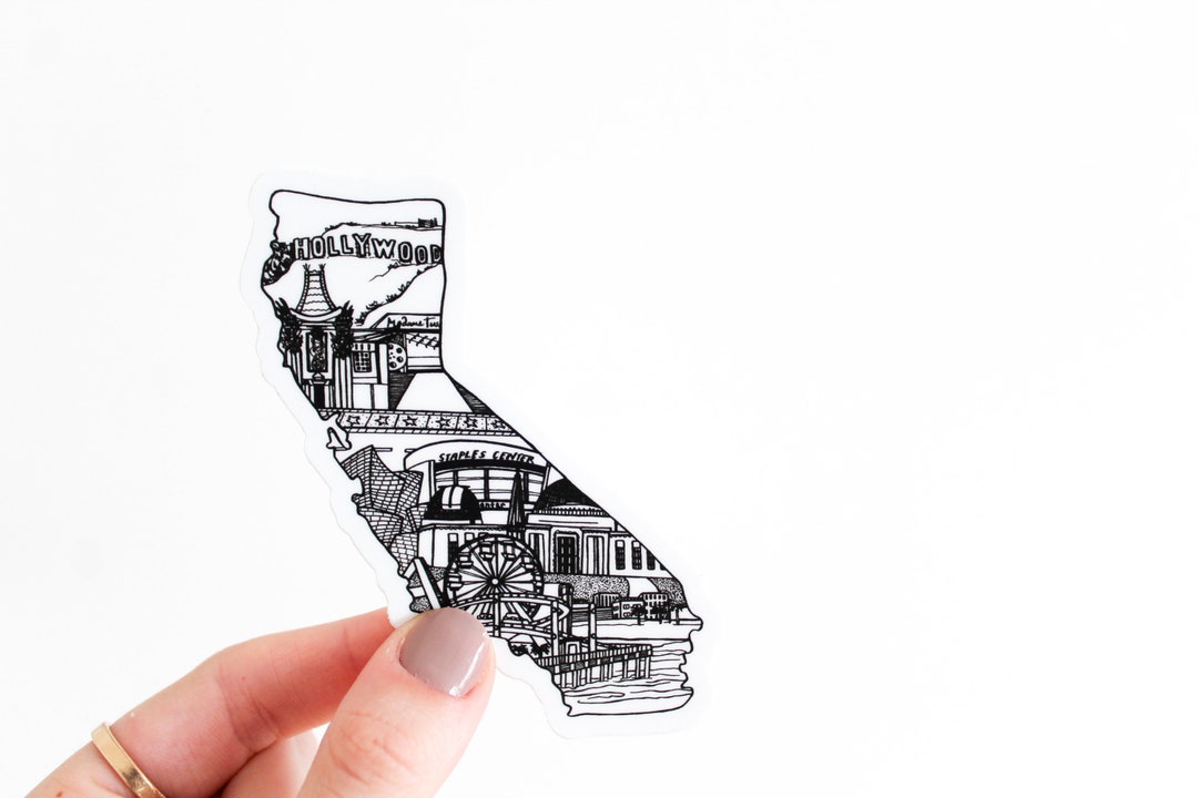Cal State La Sticker Los Angeles Sticker, California Sticker, State Sticker - Etsy