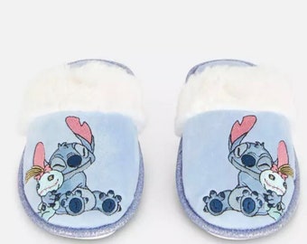 Disney Lilo & Stitch Furry Bedroom Slippers House Slippers