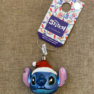 100% AUTHENTIC Hand-Painted Disney Lilo & Stitch Christmas Tree Ornament - Holiday Home Decoration | Stitch and Angel Decor