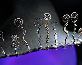 Festival Sprouts - Wire Wrapped Sprouts - Hat Clips - Hair Clips