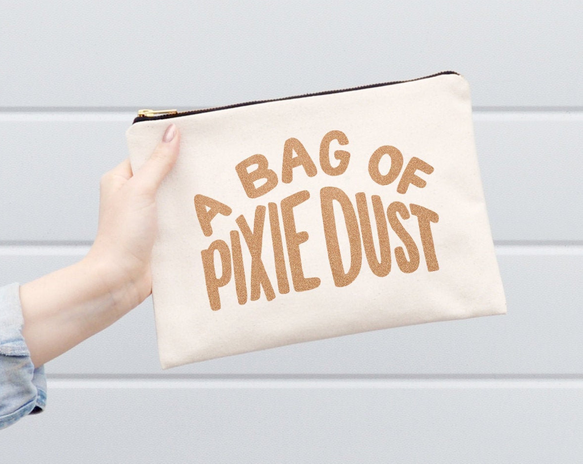 Discover Bolsa Con Cremallera De Maquillaje De Polvo Pixie