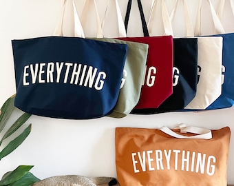 Everything Really Big Bag - Weekender Bag - Giant Grocery Bag - Maxi Tote Bag - Oversized Canvas Bag - Extra Large Canvas Bag - Huge Tote