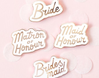 SECONDS PIN - Wedding Enamel Pin - Hen Party Badge - Bachelorette Party - Hard Enamel Pin - Bridesmaid Gift - Wedding Flair - Pin Badge