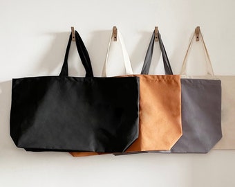 Oversized Tote - Weekendtas - Gigantische canvas tas - Maxi Tote Bag - XL Canvas Tas - Extra grote canvas tas - Enorme Tote - Tan Canvas