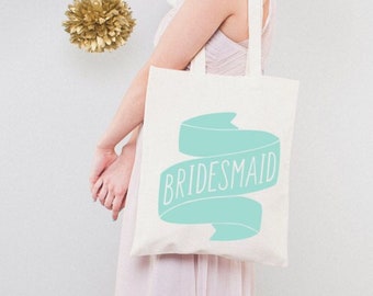 Bridesmaid Tote Bag - Bachelorette Party Bags - Bridal Party Tote - Canvas Tote Bag - Bridesmaid Tote Bag - bachelorette party