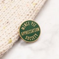 Mince Pie Appreciation Society Pin - Hard Enamel Pin - Christmas Pin - Gift for Xmas - Flair - Stocking Filler - Lapel Pin - Pins