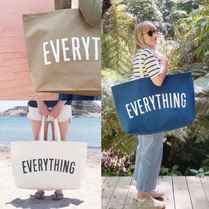 Original Everything Oversized Tote Mum Bag Giant Shopper Bag Huge Bag Mom Christmas Gift New Parent Extra Large Heavy Canvas Bag image 10