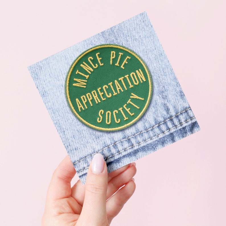 Mince Pie Appreciation Society Pin Hard Enamel Pin Christmas Pin Gift for Xmas Flair Stocking Filler Lapel Pin Pins image 5