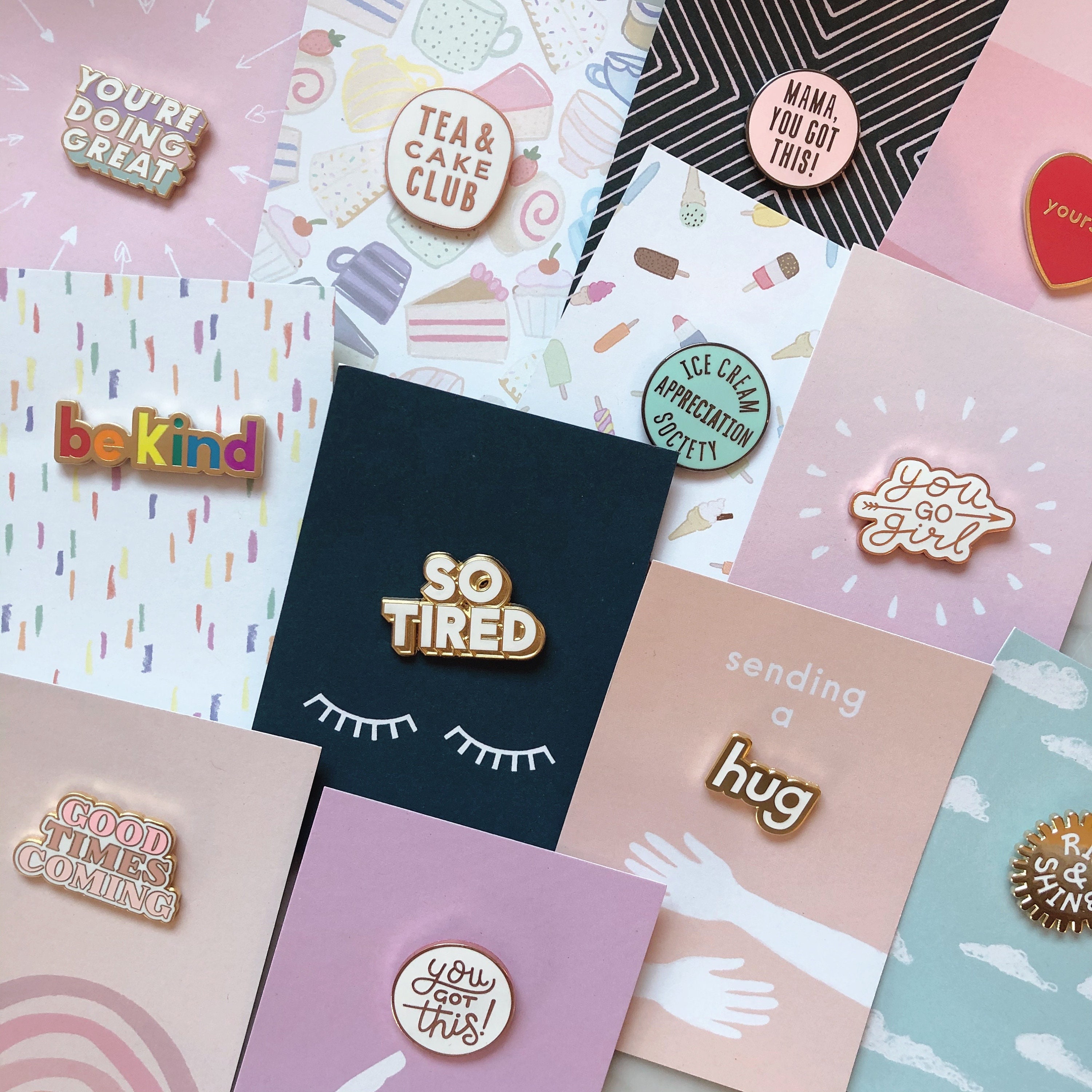 Bulk Saving Pins Fun Pins Pin Badge Motivational Pins Uplifting Gifts  Friend Pins Cute Badges Positive Pin Badges Mom Pins 