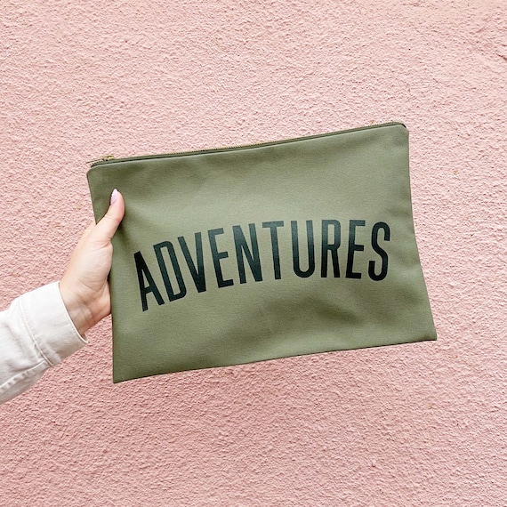Buy Adventures Extra Large Pouch Large Travel Wallet Oversized Pouch Vacation Wallet XL Zipper Pouch Green Pouch Oversized Clutch Online in India Etsy