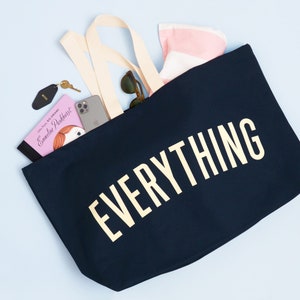 Everything Really Big Bag Weekender Bag Giant Grocery Bag Maxi Tote Bag Oversized Canvas Bag Extra Large Canvas Bag Huge Tote Midnight Blue Canvas