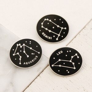 Sagittarius Pin Zodiac Pin Constellation Enamel Pin Hard Enamel Pin Enamel Pin Pins Flair Birthday Pin Badge Pin Badge image 6