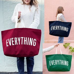 Everything Really Big Bag Weekender Bag Giant Grocery Bag Maxi Tote Bag Oversized Canvas Bag Extra Large Canvas Bag Huge Tote Burgundy Canvas