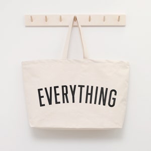 Everything Really Big Bag Weekender Bag Giant Canvas Grocery Bag Maxi Shopper Bag Oversized Bag Extra Large Canvas Bag image 3