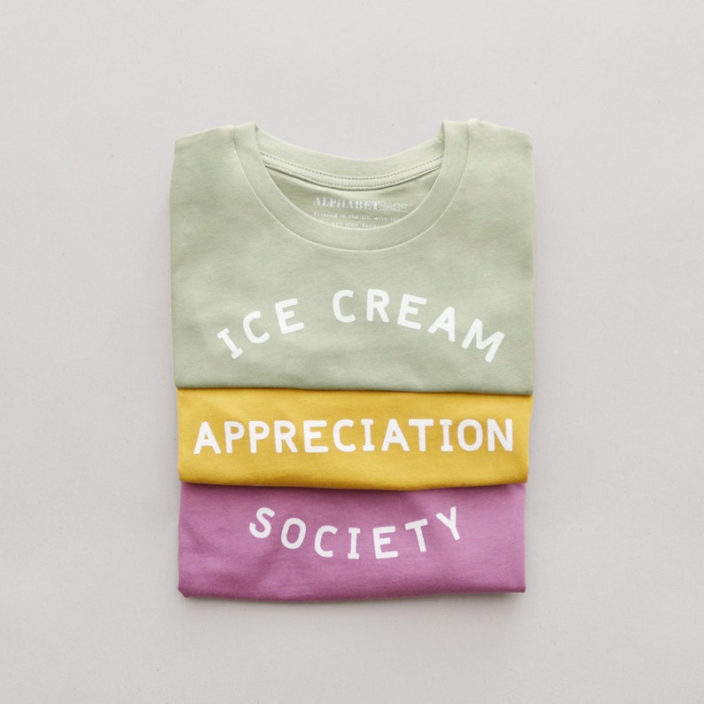 Ice Cream Appreciation Society Kids T-Shirt Berry Funny Slogan T Shirt Vacation tee Girls T-Shirt Boys T-Shirt Summer Kid's tee image 7