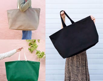 Oversized Tote - Weekender Bag - Giant Canvas Bag - Maxi Oversized Tote - Weekender Bag - Giant Canvas Bag - Maxi