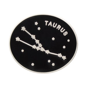 Taurus Pin Zodiac Pin Constellation Enamel Pin Hard Enamel Pin Enamel Pin Pins Flair Birthday Pin Badge Starsign Gift image 5