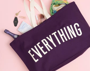 Extra Large Purple Canvas Tote Bag | Everything Oversized Bag | XL Shopper | Weekend & Grocery Bag | Thoughtful Gift for Her
